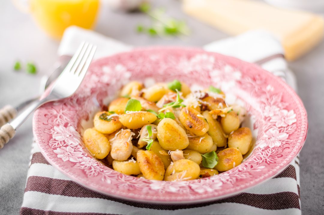 gnocchi s kuřecím masem